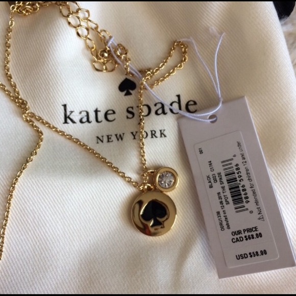 kate spade Jewelry - Kate Spade Black spades necklace